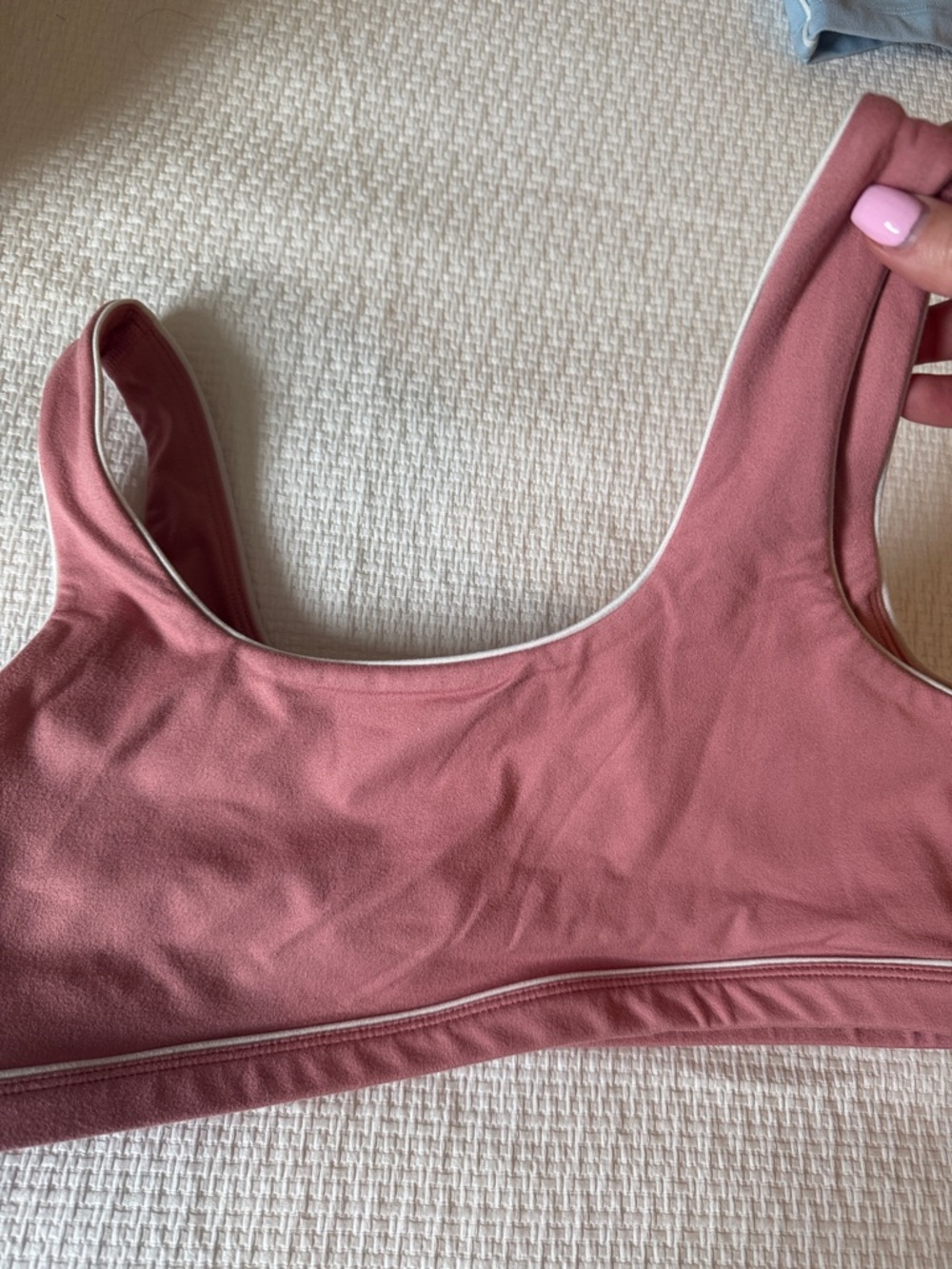 SET Active Pink Scoop Neck Bralette
